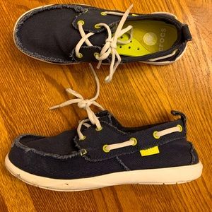 Men’s cool CROCS Fray Edge Boat Shoe